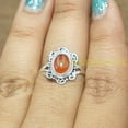 thumbnail image 3 of Red Carnelian Gemstone 925 Sterling Silver Handmade Statement Ring Red Stone Ring Gift Jewelry, 3 of 5