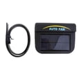thumbnail image 2 of lionlar Solar Power Auto Air Vent Cooling Fan w/Rechargeable Battery (Black), 2 of 7