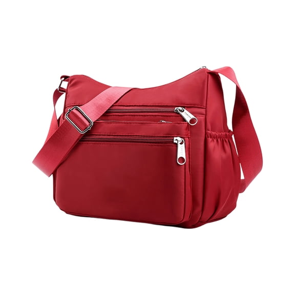 Crossbody Bag for Women Waterproof Shoulder Bag Messenger Bag Casual Nylon Purse Handbag, 9x5x8in