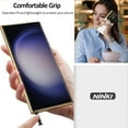 thumbnail image 4 of Compatible Samsung Galaxy S23 Ultra Case Leather White,Hybrid Electroplating Soft Silicone TPU Shockproof Protective Bumper Galaxy S23 Ultra Cover Phone Case for Samsung S23 Ultra Case 5G, 4 of 14