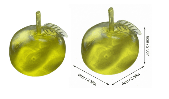 2PCS Realistic Green Apple Shape Simulation Stress Ball, High-elasticity Fruit Cute Slow Rising Squeeze, Pink Apple Soft Squeeze Dough for Anxiety Relief for Adults Cute Funny Desk Decor
