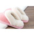 thumbnail image 3 of House Slippers Fashion Skid-proof Warm Plush Winter Slippers Slip-on Slippers, 3 of 10