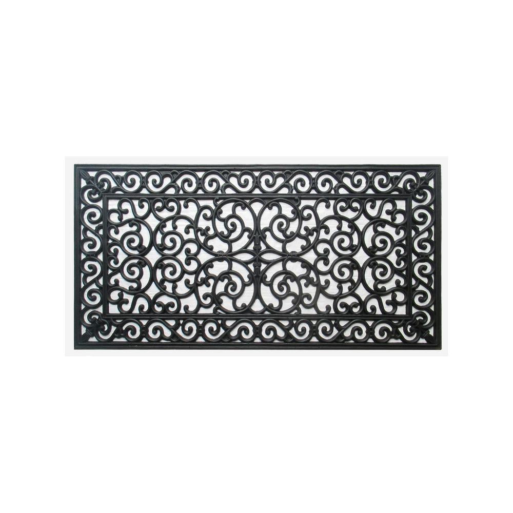 A1hc First Impression Audie Modern Indoor Outdoor 23 62 L X 47 25 W Easy Clean Rubber Entry Way Doormat For Patio Front Door All Weather Exterior