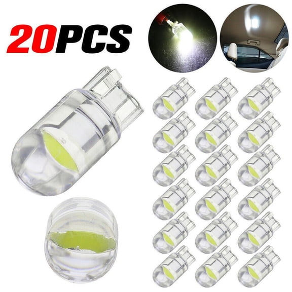 KDJ 20x For T10 LED COB 6000K White 168 Car Interior Lights Dome Reading Map Light