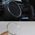 thumbnail image 2 of 2X Stainless Mirror Chrome Interior Steering Wheel Circle Cover Trim for K5 2016-2018, 2 of 4