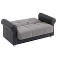 thumbnail image 7 of Ottomanson Convertible Sleeper Loveseat with Hidden Storage, Firm Seating, Gray, 7 of 7