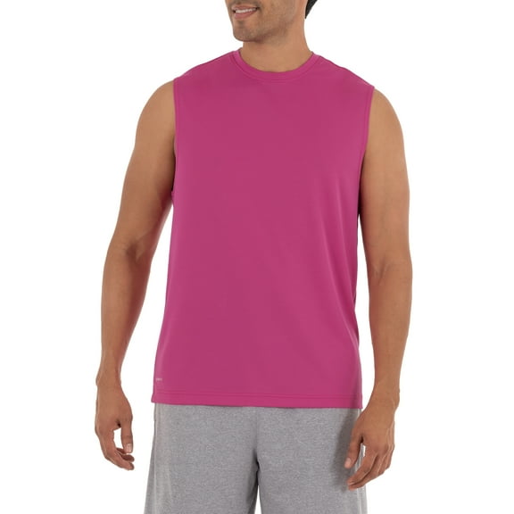 Athletic Works Men's and Big Men's Quick Dry Muscle Tee, up to 5XL