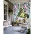 thumbnail image 4 of nqOlkjepod Outdoor Curtains for Patio Waterproof, Spring Pink Flower Outdoor Privacy Panels Grommet, Branch Leaves Mottled Walls Garden Blackout Outside Curtains for Porch/Cabana 54"x84", 2 Panels, 4 of 8
