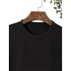 thumbnail image 3 of Stylish PAPA Letter Print Crew Neck Tee - Lightweight, Breathable, Comfortable, Summer Trendy Casual Top for Everyday Wear - Machine Washable, No Dry Clean, Regular Fit, 3 of 5