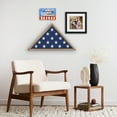 thumbnail image 5 of Americanflat 5x9.5 Picture Frame Large Flag Display Case Fits Folded Burial Flags Silhouette Box - Barn, 5 of 7