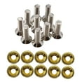 thumbnail image 3 of Junta de tornillos modificados para coche de 20 piezas, soporte para matrícula, acero inoxidable y aluminio Oro kusrkot Junta de tornillos de coche, 3 of 6