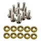 thumbnail image 3 of Junta de tornillos modificados para coche de 20 piezas, soporte para matrícula, acero inoxidable y aluminio Oro kusrkot Junta de tornillos de coche, 3 of 6