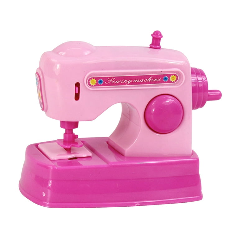 Kid Sewing Machine Electric Sewing Machine with Sound DIY Toys for Kids Toddlers((Sewing Machine Toy Without Battery), Size: 13X9.5X9.5CM