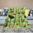 thumbnail image 2 of ARISTURING Avocado Toast Blanket Soft Cozy Lightweight Fruit Food Throw Blanket for Couch Sofa Bed Living Room Home Decor for Kids Adults Women Gift, 2 of 6