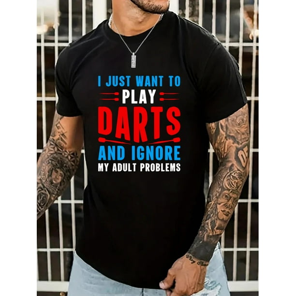 Camiseta estampada de manga corta con cuello redondo para hombre, informal, cómoda y ligera, ideal para verano.
