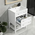 thumbnail image 2 of Yesurprise 24" Free Standing Bathroom Vanity with Ceramic Sink Drawer Open Shelf Ample Storage Space Easy Assembly Bathroom Storage Cabinet Bathroom Accessories, 2 of 8