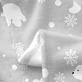 thumbnail image 5 of Polar Bear Flannel Fleece Throw Blanket,Cute Wildlife Decor Bed Blanket Kawaii Bear Fuzzy Blanket for Bed Sofa Couch,Bedroom Decor Snowflake Plush Blanket Twin 60"x80", 5 of 6