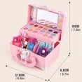 thumbnail image 4 of Juego De Maquillaje Para Niños, Juguetes Para Juego De Imitación, Sombra De Ojos, Lápiz Labial, Esmalte De Uñas, Juego De Maquillaje, Juguetes Educativos, Regalo De Cumpleaños ANGGREK No, 4 of 7