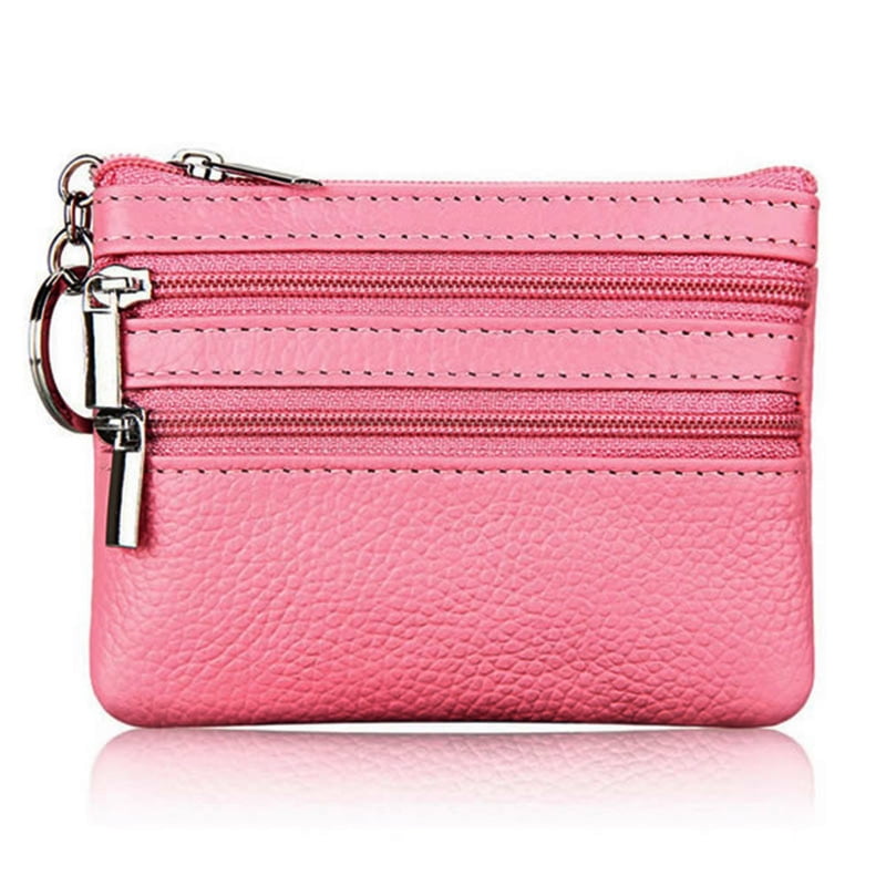 1PC Leather Coin Purse Women Small Change Wallet Mini Zipper Money Bags Portable 