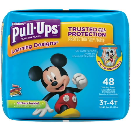 Pull-Ups Boys' Learning Designs Training Pants, Size 3T-4T, 48 Count