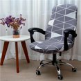 thumbnail image 1 of Computer Office Chair Cover Swivel Office Armchair Cover Split Protector Slipcover for Boss Chair Geometry Style, 1 of 8