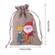 thumbnail image 5 of Advancent 10 Uds. Bolsa de regalo de lino de Navidad, joyería de Papá Noel, bolsa de regalo de almacenamiento de dulces de Chocolate para niños, Kits de decoración para fiestas No. 4 Advancent HA042679-04, 5 of 6
