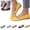 Yellow, variant on Shoes for Women Rhinestone Pearl Ballet Comfortable Flat Shoes Elegant Pointed Toe Work Flats for Daily Wear