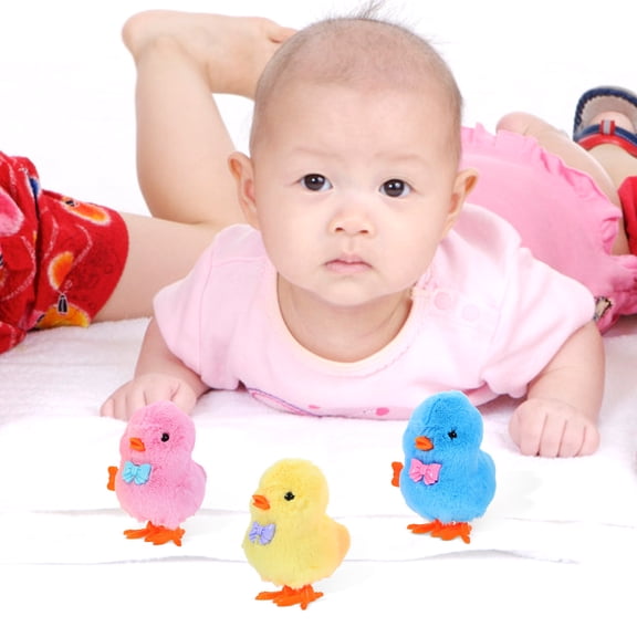 LOLIPPYY 3-Pack Plastic Wind-Up Wiggle Fish Toys, Jumping Moving Assorted Colors for Kids and Pets