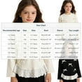 thumbnail image 2 of Cethrio Long Sleeve Tops for Girl, Casual Pullover Crew Neck Soft Girls T-shirts White Size 2-3 T, 2 of 6