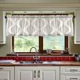 thumbnail image 3 of Yayeee Kitchen Curtains Tier Set of 2 Light Filtering 57"x36" Over Sink Window Panels, Light Gray Pattern, 3 of 7