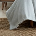 thumbnail image 4 of Eddie Bauer Solid Ivory Soft Plush Blanket Color: Gray Size: FULL/QUEEN, 4 of 4