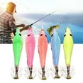 thumbnail image 2 of ZPAQI 5pcs Squid Jig Hooks Artificial Luminous Squid Cuttlefish Sleeve Lures Hook, 2 of 20