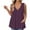 #001-Dark Purple, variant on GIPQJK Tank Top for Women Plus Size V Neck Sleeveles Tanks Casual Loose Fit Floral Print 2025 Summer Tees Blouses with Pockets,Army Green L