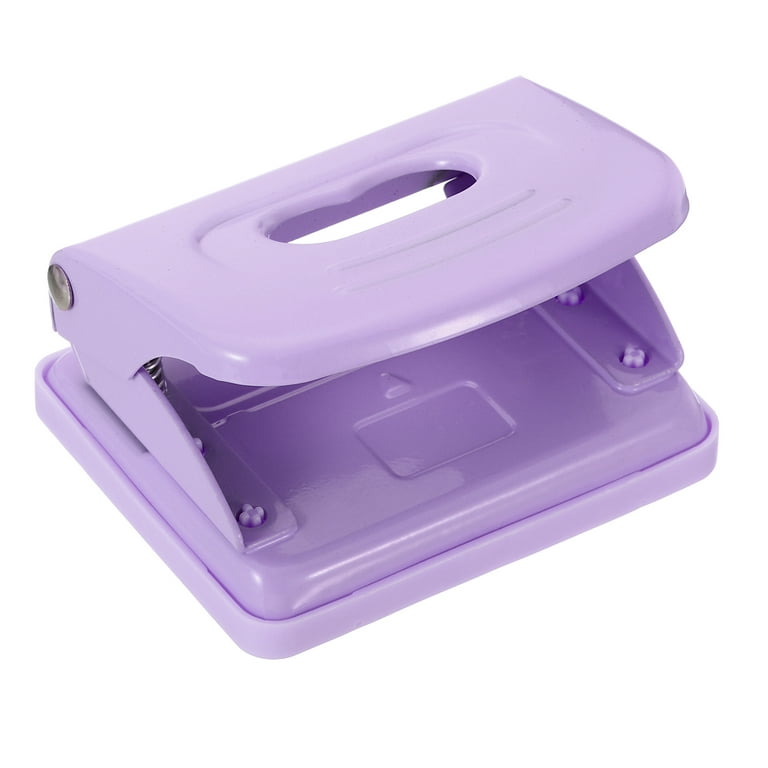 Uxcell 1/4 2 Hole Paper Punch Metal Hole Puncher 8 Sheet Punch Capacity  Adjustable Hole Punch, Purple 