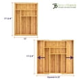 thumbnail image 7 of Totally Bamboo Kitchen Drawer Organizer, Expandable Silverware and Utensil Holder, 8 Compartments with Dividers, 7 of 7