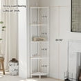 thumbnail image 7 of SUNMORY 65" Corner Shelf Stand, 5-Tier Industrial Corner Shelves, Wall Corner Bookshelf, Display Shelf Tall Shelf Plant Stand for Bedroom, Bathroom, Living Room, Corridor, 7 of 7