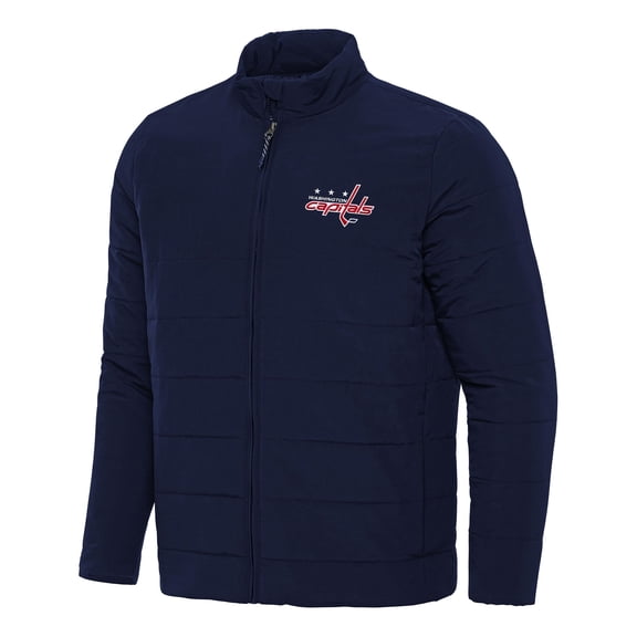 Men's Antigua Navy Washington Capitals Swelter Full-Zip Puffer Jacket