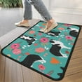 thumbnail image 4 of Border Collie Dog and Flower Florals Door Rugs,Washable Non Slip Door Mats Indoor,Decorative Door Mats,Entry Mat Indoor for Entrance,Bedroom,Kitchen,Bathroom,30"x17", 4 of 6
