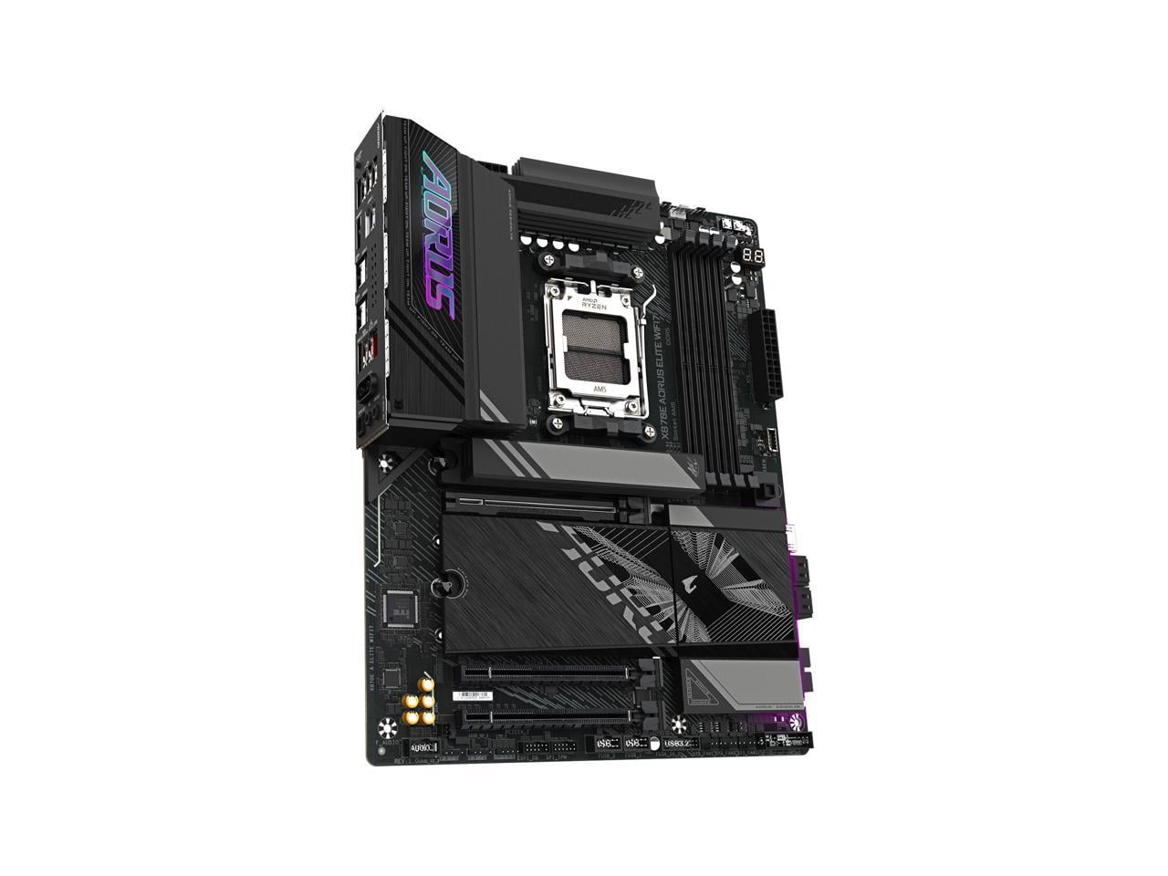 Aorus Ultra Durable X870E AORUS ELITE WIFI7 Gaming Desktop Motherboard - AMD X870E Chipset - Socket AM5 - ATX (x870eaoruselitewifi7)