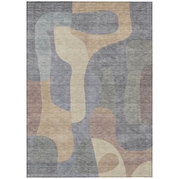 Dalyn Rugs Machine Washable Indoor/Outdoor Chantille Gray 2'6" x 3'10" Rug