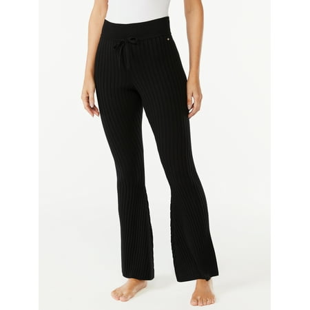 

Sofia Intimates by Sofia Vergara Women s Ribbed Flare Pants
