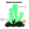 thumbnail image 4 of Unique Bargains Aquarium Simulation Horn Coral Silicone Fluorescent Coral Glow Ornaments Fish Tank Landscape Decor Green, 4 of 7