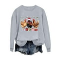 thumbnail image 6 of HOMBOM Athletic Sweatshirts for Women Festive Merry Crewneck Christmas Graphic No Hood Ladies Sweatshirt Xmas, 6 of 6