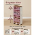 thumbnail image 3 of Carro de Muebles VASAGLE de 4 Niveles para Almacenamiento Delgado 20x43x87 cm, 3 of 7