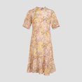thumbnail image 3 of Vestido de verano 2022 de seda auténtica de alta gama para mujer, 100 % con estampado en forma de A, estilo chino, de talla grande, 3 of 5