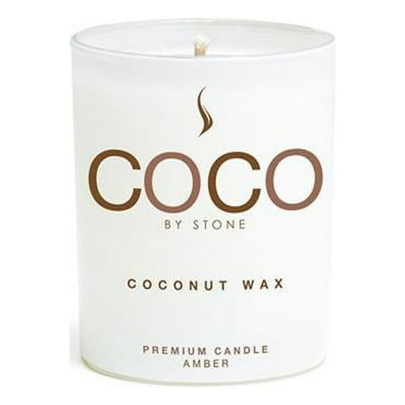 Stone Candles COCO3AM 2.5 oz Coconut Candle - Amber