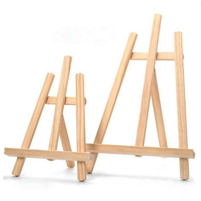 Solid Wooden Tabletop Easel for Kids Painting Drawing Canvas Stand Holder