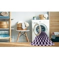 thumbnail image 2 of Ahgly Company Tapis d'Intérieur Lavables en Machine Rectangle Transitionnel Rose Fleur, 5' x 8', 2 of 7
