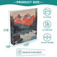 thumbnail image 3 of FORMRS 3 Ring Binder with Pockets 1.5" D-Rings Clip Board 200 Sheets Capacity, Mountains at Dawn, 3 of 8