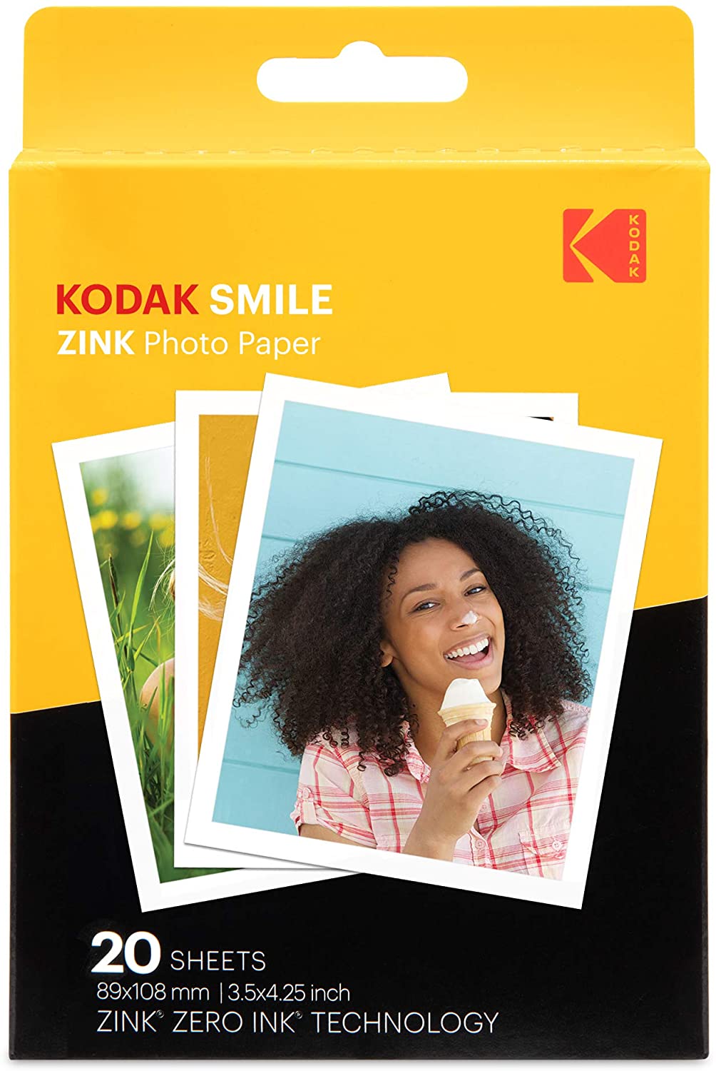Zink Kodak 3.5x4.25 inch Premium Zink Print Photo Paper (20 Sheets